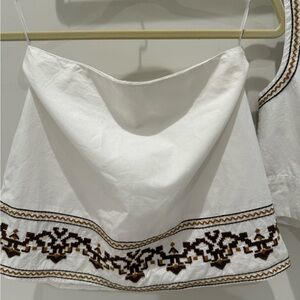 Julia Amory Mustique Embroidered skirt